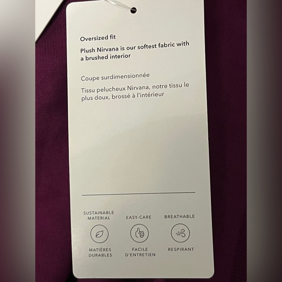 NWT Athleta Balanced Henley Sweatshirt Exotic Fuchsia Size XL - Picture 2 of 5